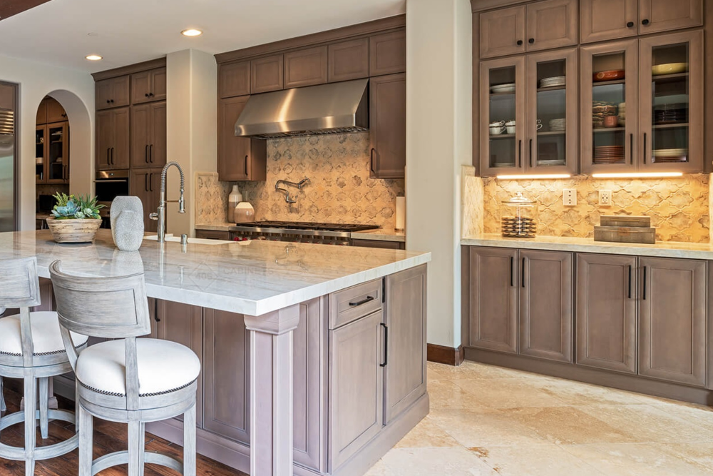 Taupe Kitchen Cabinets