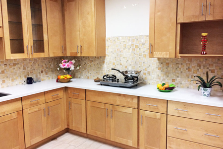 Mueble de cocina completo muy personalizado.  Maple kitchen cabinets, Oak  kitchen cabinets, Kitchen cabinet design