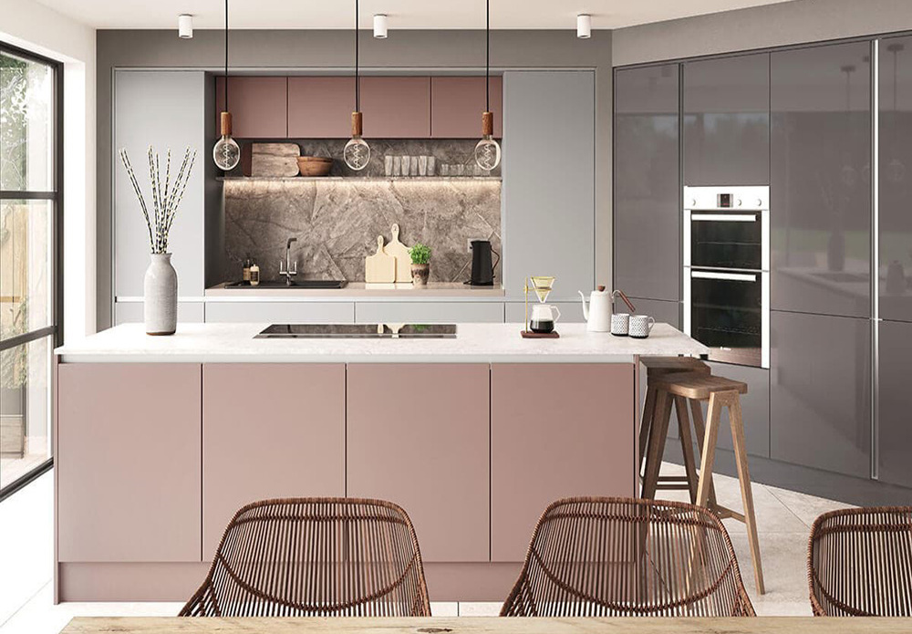 Pink Kitchen Cabinet